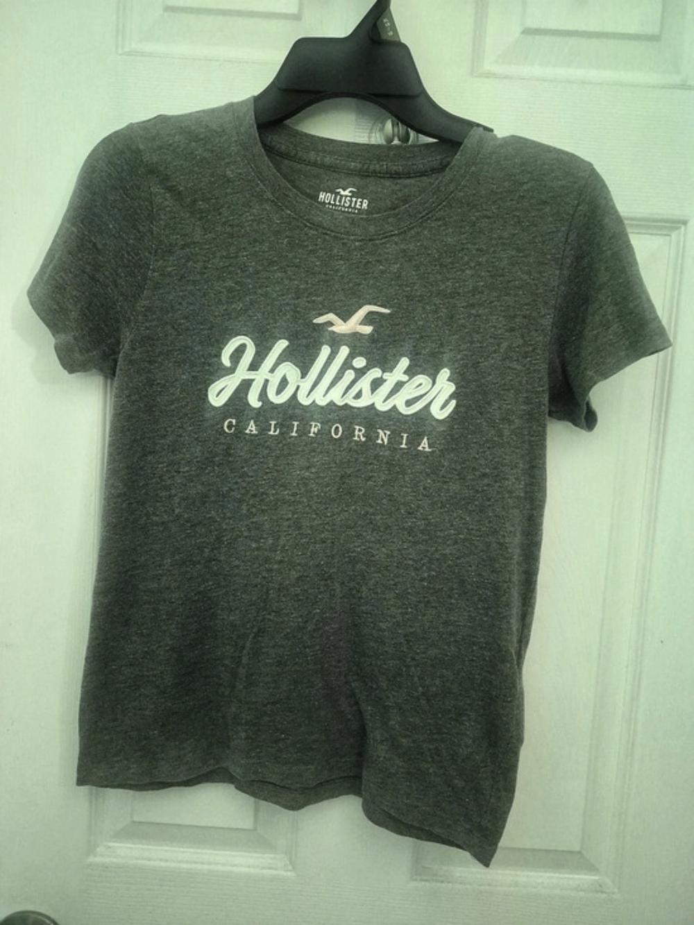 Hollister Short Sleeve Graphic Tee in Gray